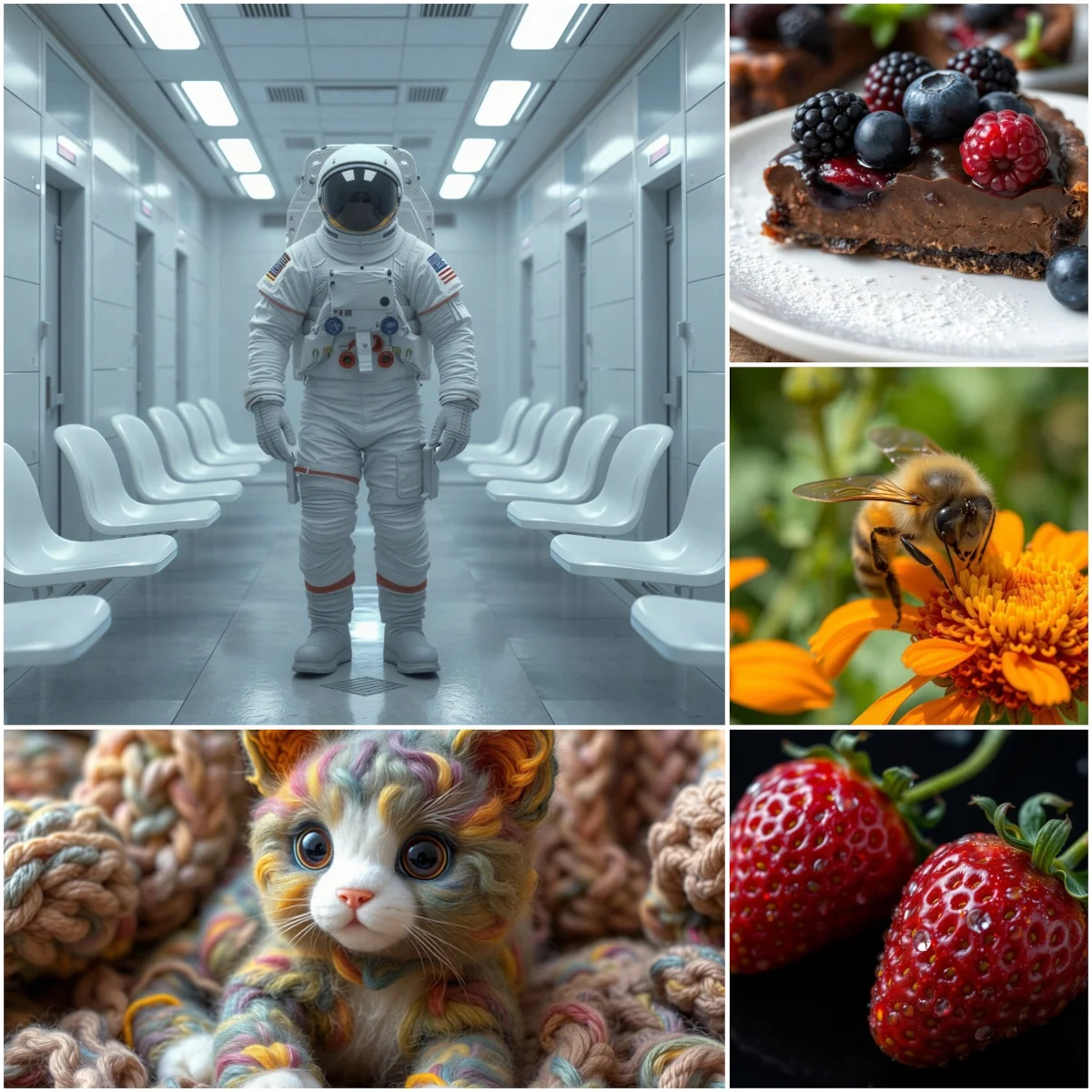 AI generated image collage